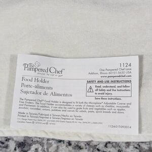 The Pampered Chef Safety Food Holder